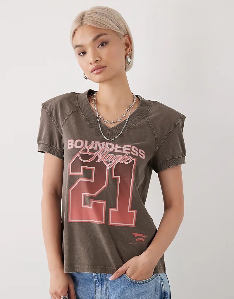 Футболка Monki с рукавами-фонариками в цвете «темный шоколадно-коричневый»
Футболка Monki с рукавами-фонариками в цвете «темный шоколадно-коричневый»