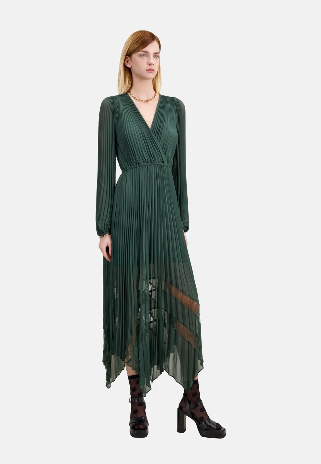 Платье макси The Kooples, темно-зеленый
Платье макси The Kooples, темно-зеленый