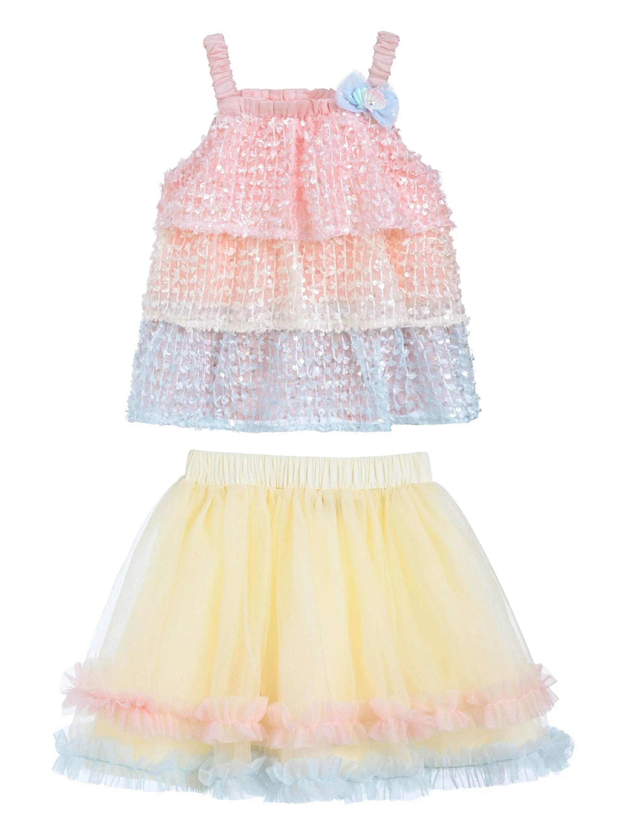 Комплект из топа и юбки с пайетками Mimi Tutu, розовый
Комплект из топа и юбки с пайетками Mimi Tutu, розовый