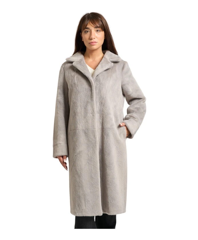 Элегантное двустороннее серое пальто с карманами. Yes Zee, серый
Элегантное двустороннее серое пальто с карманами. Yes Zee, серый