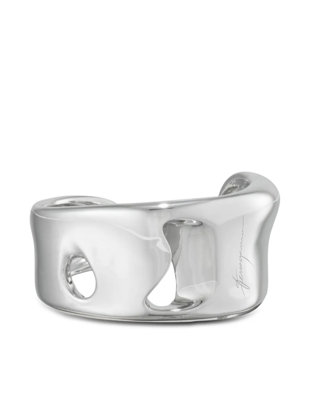 Скульптурный браслет Ferragamo, серебряный
Скульптурный браслет Ferragamo, серебряный