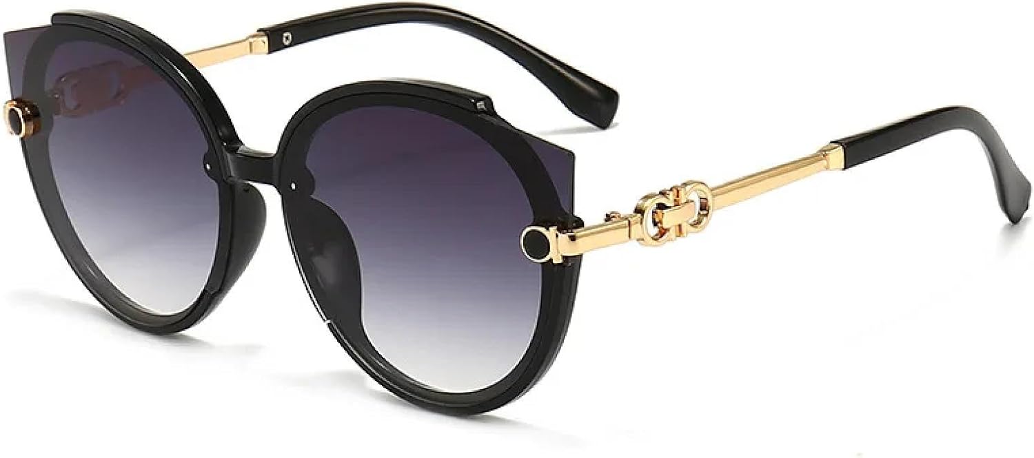 Солнцезащитные очки «кошачий глаз» для женщин, круглые солнцезащитные очки для мужчин, большие солнцезащитные очки, чайный оттенок, защита от УФ-излучения UV400 DSVIGF, Black Gradientgrey
Солнцезащитные очки «кошачий глаз» для женщин, круглые солнцезащитные очки для мужчин, большие солнцезащитные очки, чайный оттенок, защита от УФ-излучения UV400 DSVIGF, Black Gradientgrey