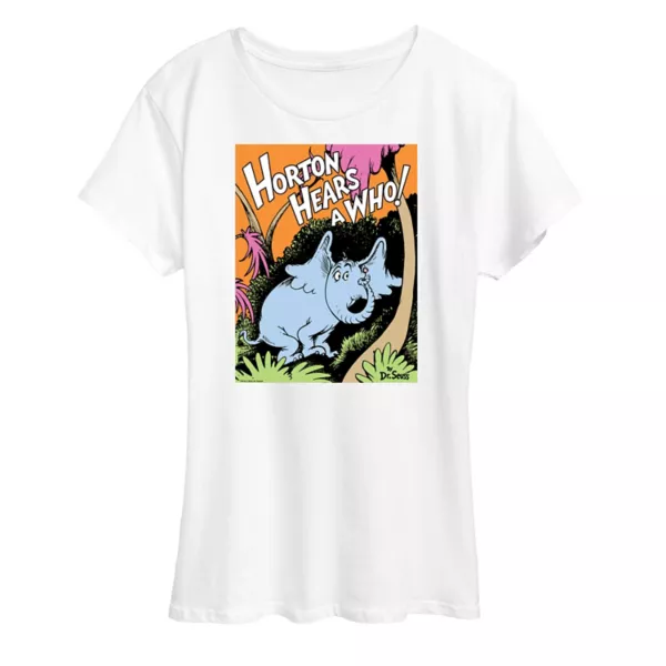 Женская футболка с рисунком доктора Сьюза Хортона Фореста Licensed Character, белый
Женская футболка с рисунком доктора Сьюза Хортона Фореста Licensed Character, белый