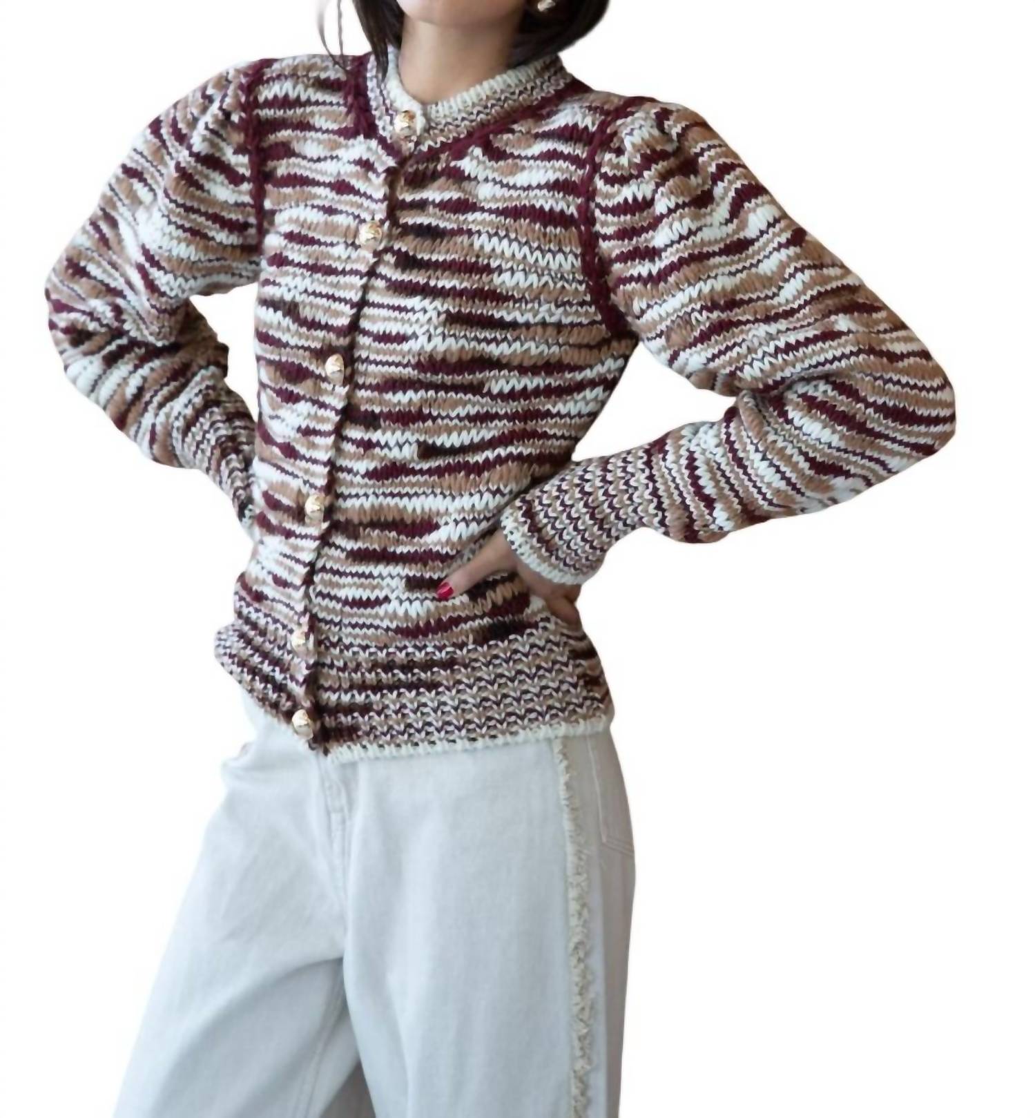 Кардиган Ясмин в коричневом цвете Multi CAROLINA K
Кардиган Ясмин в коричневом цвете Multi CAROLINA K