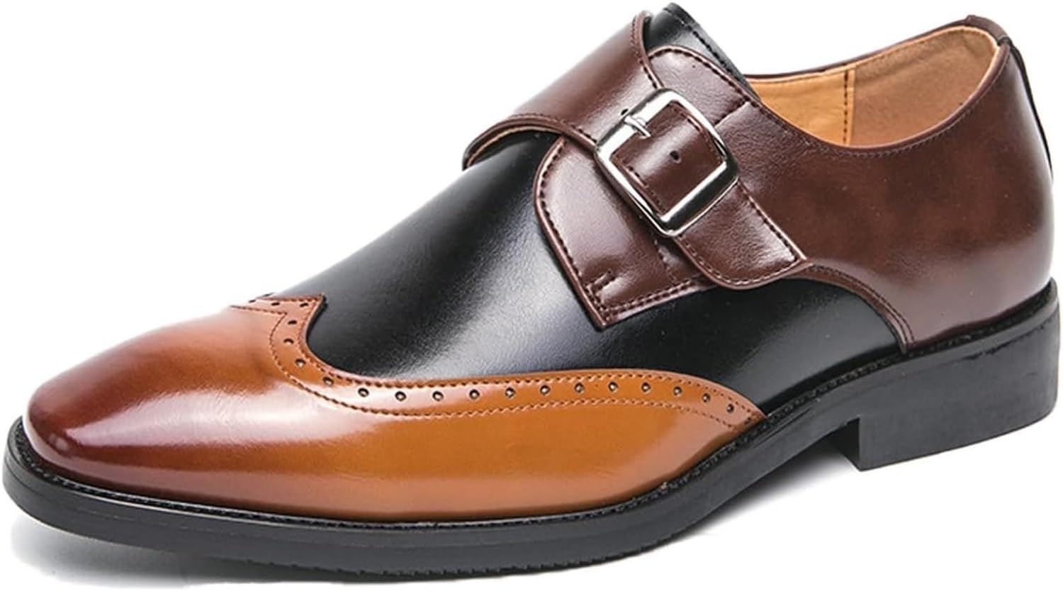 Мужские лоферы с заостренным носком из лакированной кожи двух тонов с пряжкой, низкий каблук, нескользящая удобная обувь без шнурков, классические оксфорды для делового и официального стиля Generic, желтый
Мужские лоферы с заостренным носком из лакированной кожи двух тонов с пряжкой, низкий каблук, нескользящая удобная обувь без шнурков, классические оксфорды для делового и официального стиля Generic, желтый