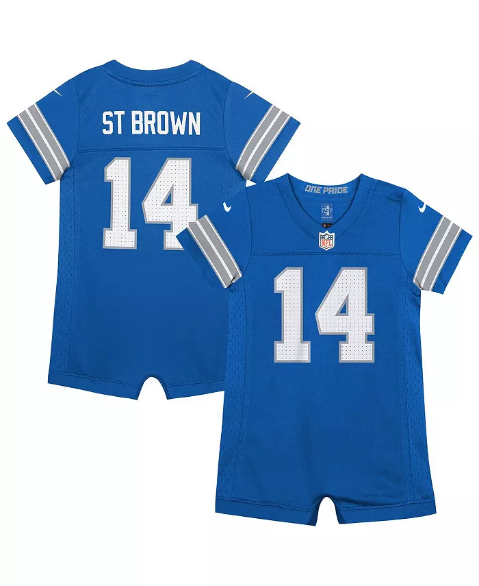 Детский комбинезон Amon-Ra St. Brown синий Detroit Lions Game Romper Jersey Nike
Детский комбинезон Amon-Ra St. Brown синий Detroit Lions Game Romper Jersey Nike