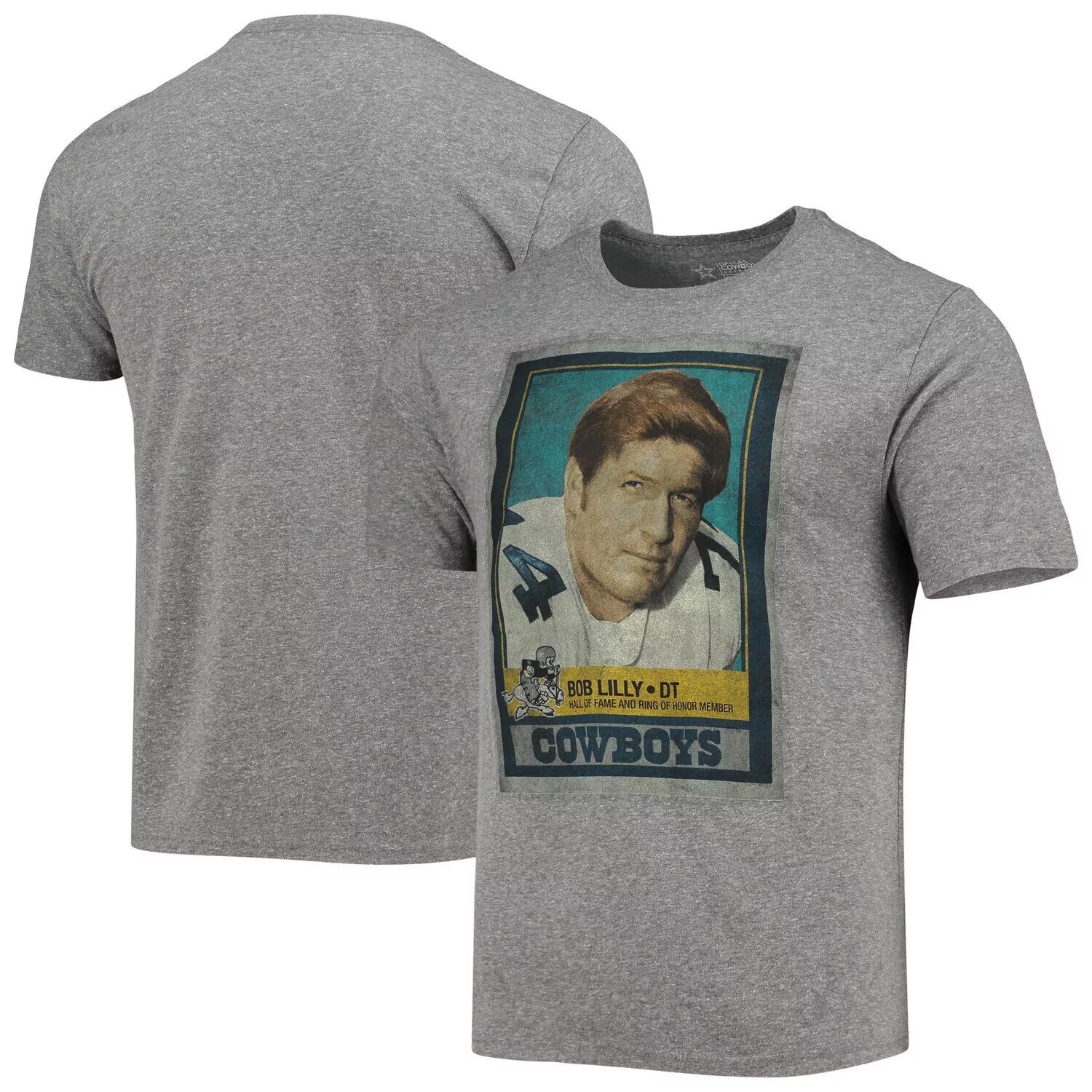 Мужская футболка Bob Lilly Heathered Grey Dallas Cowboys с именем и номером Tri-Blend
Мужская футболка Bob Lilly Heathered Grey Dallas Cowboys с именем и номером Tri-Blend