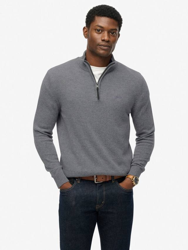 Полу-зип свитер из шерстяной смеси Superdry, Blue Grey Marl
Полу-зип свитер из шерстяной смеси Superdry, Blue Grey Marl