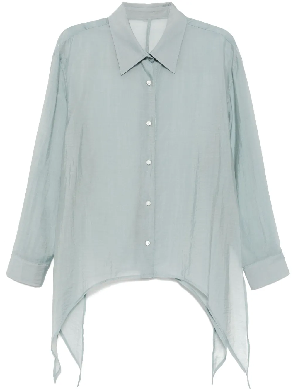 Рубашка с разрезами System, синий 
Рубашка с разрезами System, синий