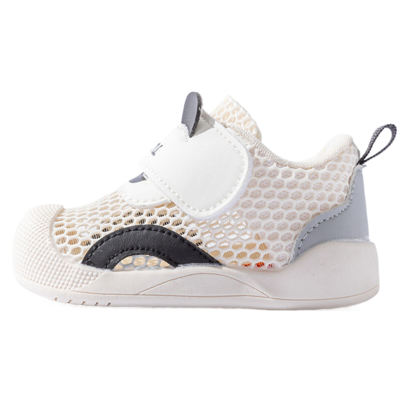 Дышащие низкие кроссовки для малышей Bradmiller, бежевый/черный 
Дышащие низкие кроссовки для малышей Bradmiller, бежевый/черный