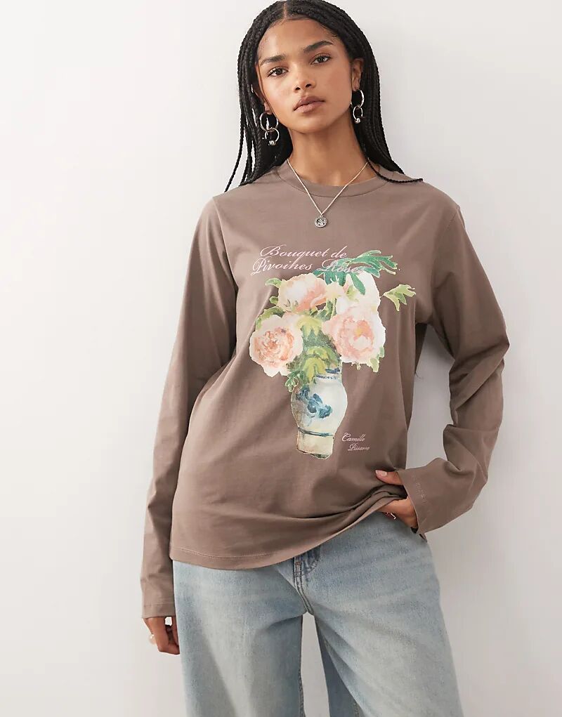 Лонгслив свободного кроя с длинным рукавом от Reclaimed Vintage Ashmolean коричневого цвета
Лонгслив свободного кроя с длинным рукавом от Reclaimed Vintage Ashmolean коричневого цвета