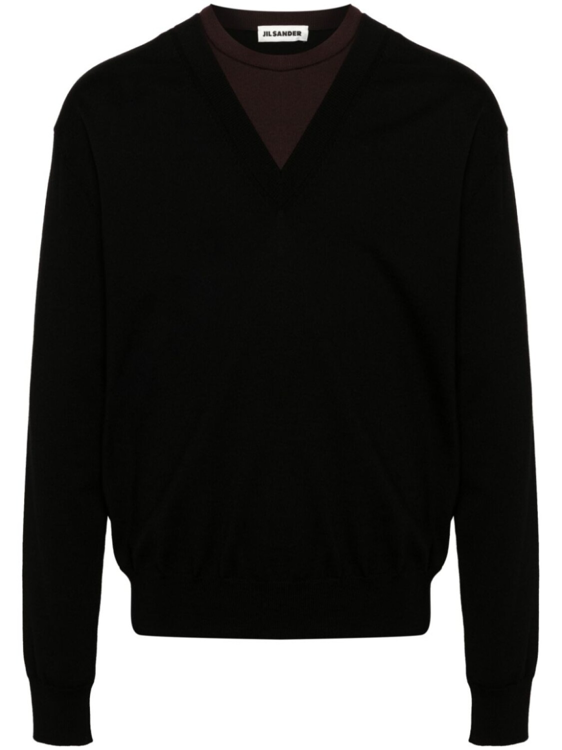 Jil Sander многослойный джемпер из смесовой вирджинской шерсти, черный
Jil Sander многослойный джемпер из смесовой вирджинской шерсти, черный