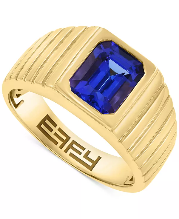 Мужское кольцо Effy с танзанитом (2-1/10 карата, текстурированный в рубчик) из 14-каратного золота (также с изумрудом) Effy Collection, tanzanite
Мужское кольцо Effy с танзанитом (2-1/10 карата, текстурированный в рубчик) из 14-каратного золота (также с изумрудом) Effy Collection, tanzanite
