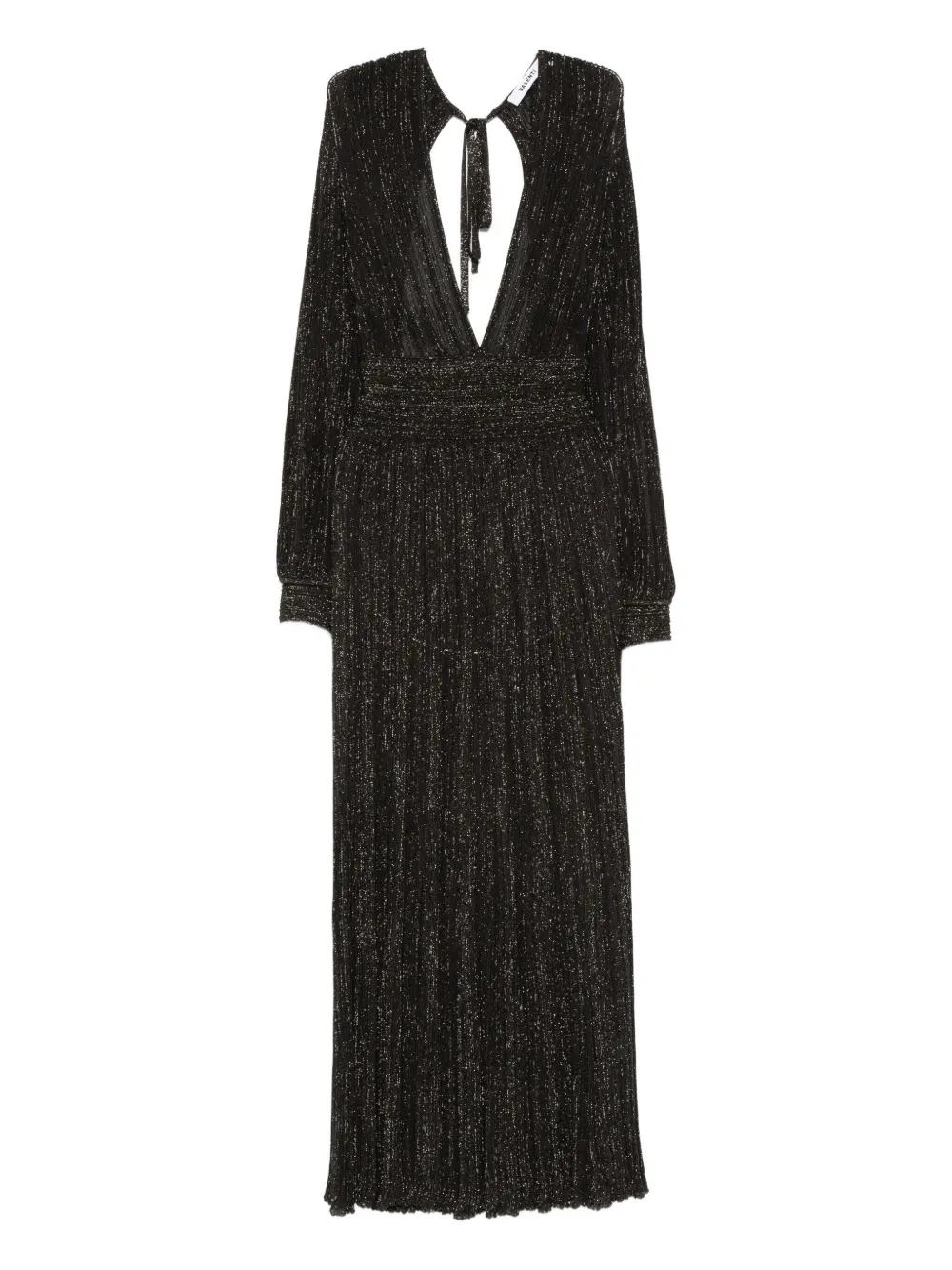 Платье макси с V-образным вырезом и плиссировкой Antonino Valenti, черный
Платье макси с V-образным вырезом и плиссировкой Antonino Valenti, черный