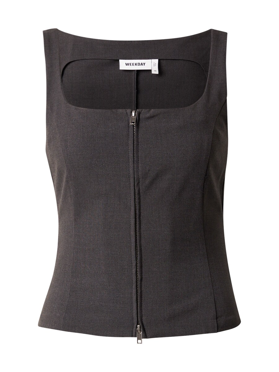 Топ WEEKDAY Hilma, темно-серый
Топ WEEKDAY Hilma, темно-серый