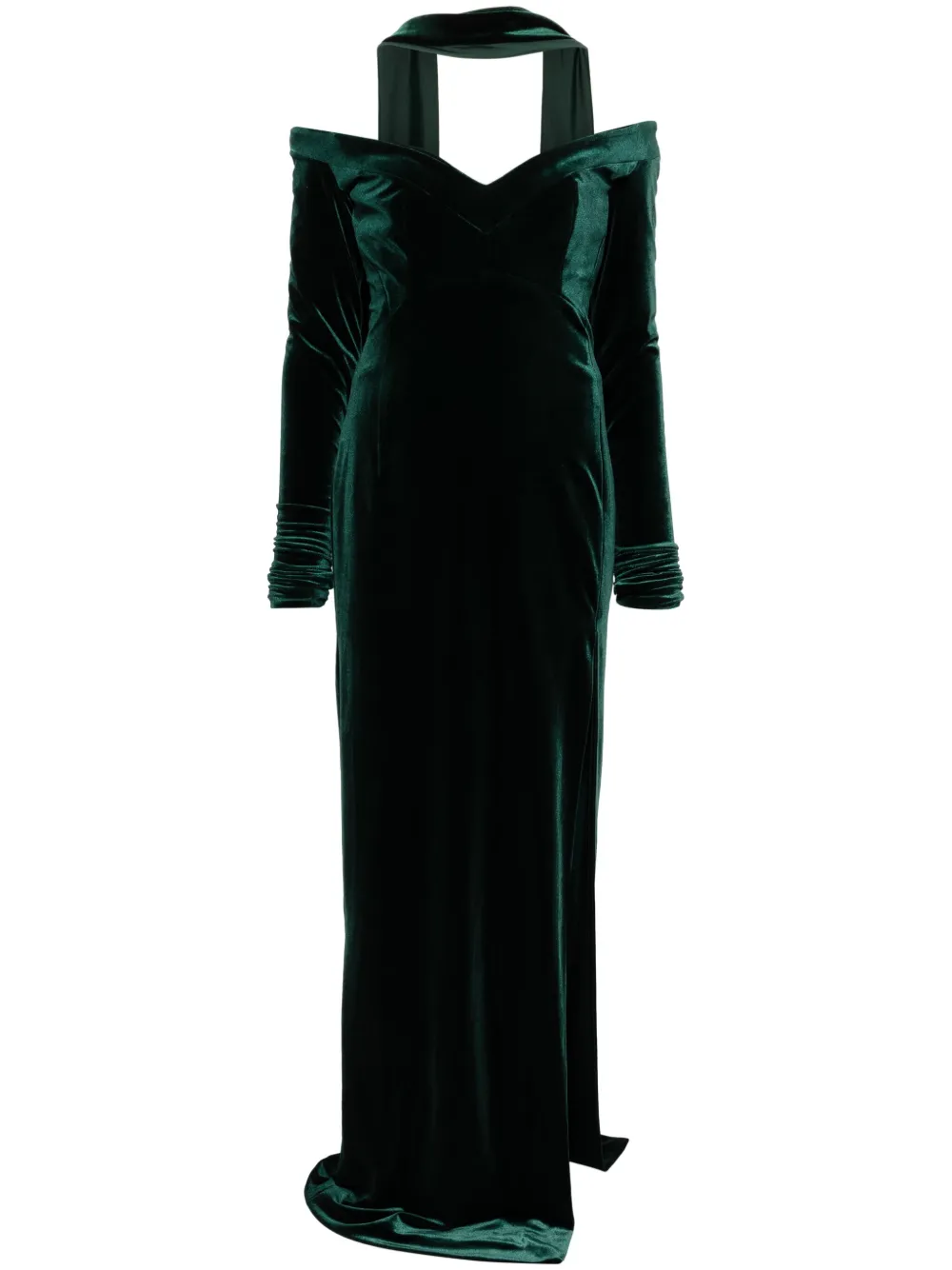 Длинное бархатное платье Saiid Kobeisy, зеленый
Длинное бархатное платье Saiid Kobeisy, зеленый
