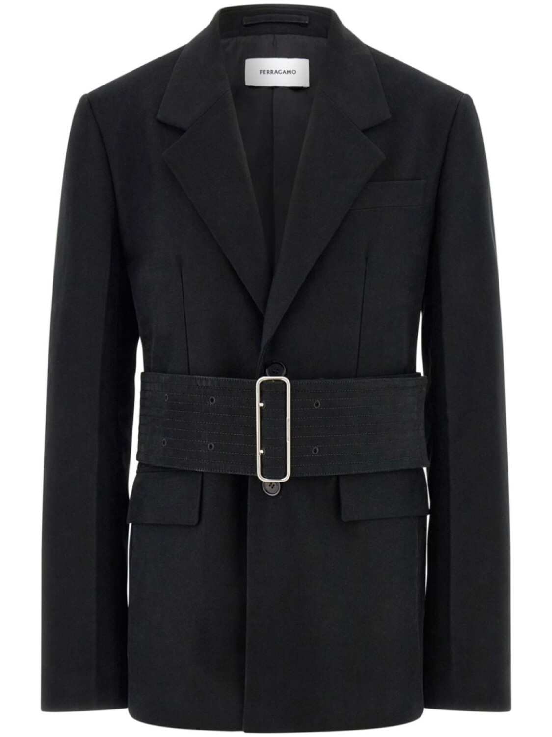 Ferragamo однобортный пиджак, черный
Ferragamo однобортный пиджак, черный