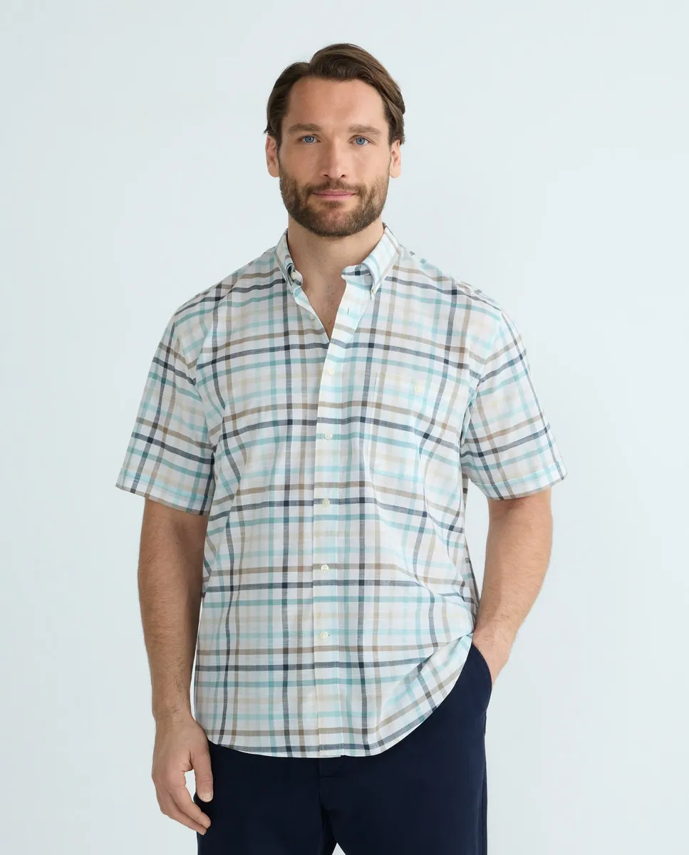 Мужская рубашка больших размеров в клетку с коротким рукавом Dustin, светло-зеленый
Мужская рубашка больших размеров в клетку с коротким рукавом Dustin, светло-зеленый