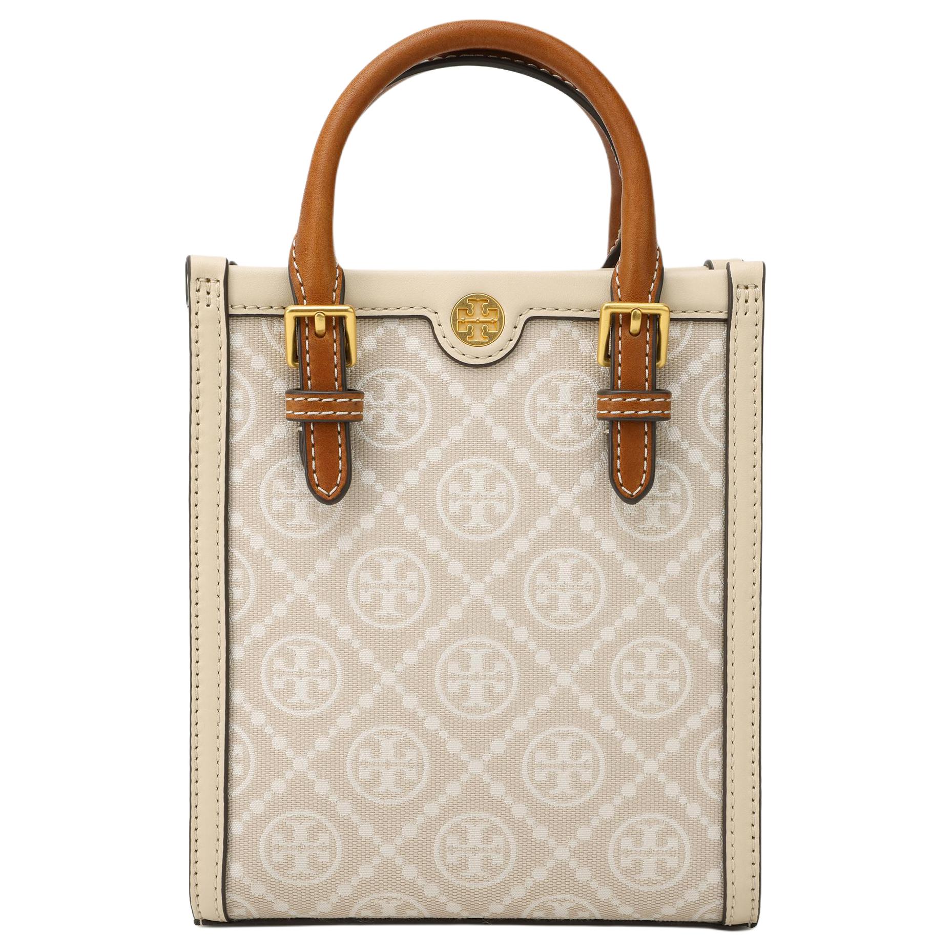 T Monogram Mini Tote Almond White TORY BURCH
T Monogram Mini Tote Almond White TORY BURCH