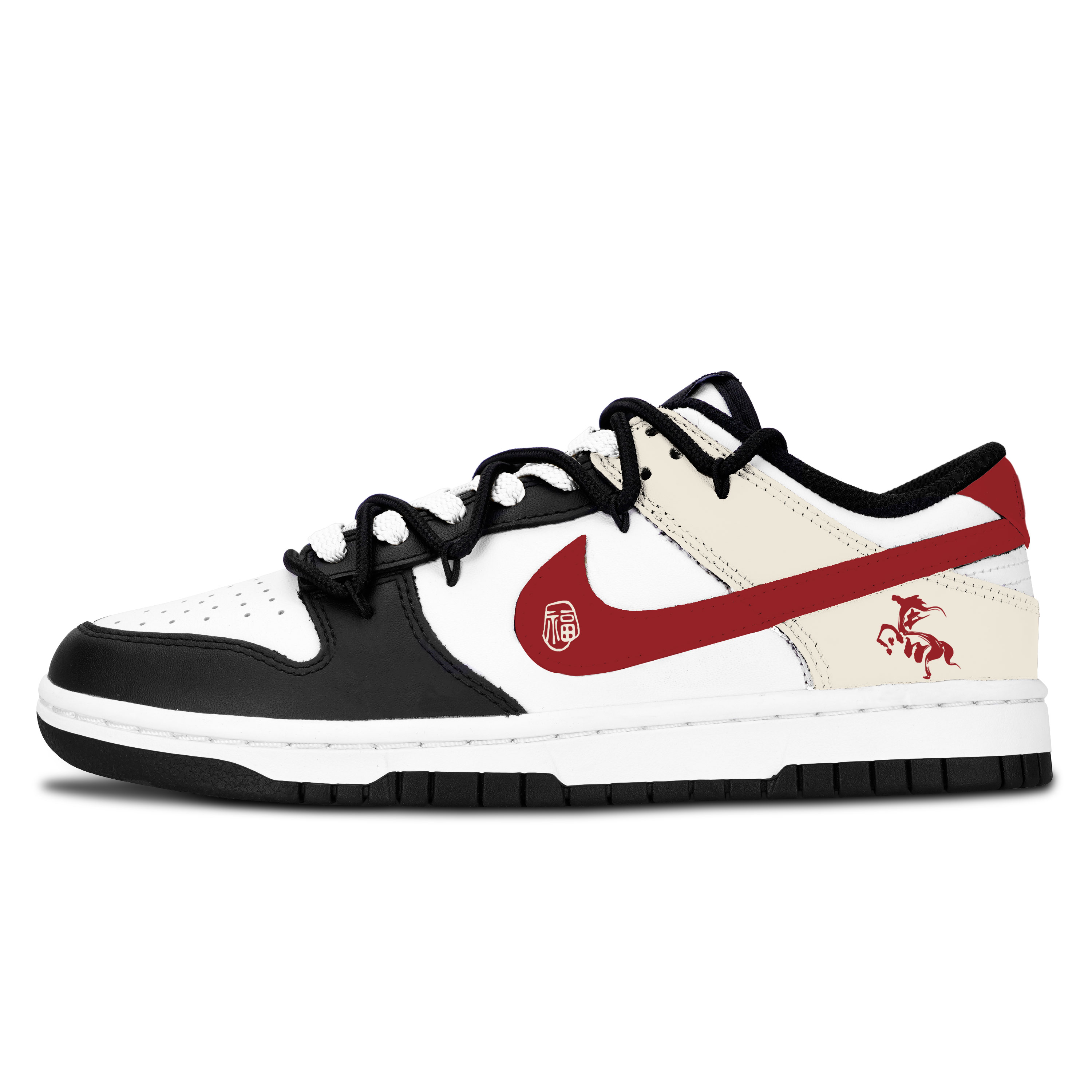 Nike Dunk Black White, Red Fu Jun Chao устойчивые к истиранию и скольжению низкие кроссовки для скейтбординга Unisex красные
Nike Dunk Black White, Red Fu Jun Chao устойчивые к истиранию и скольжению низкие кроссовки для скейтбординга Unisex красные