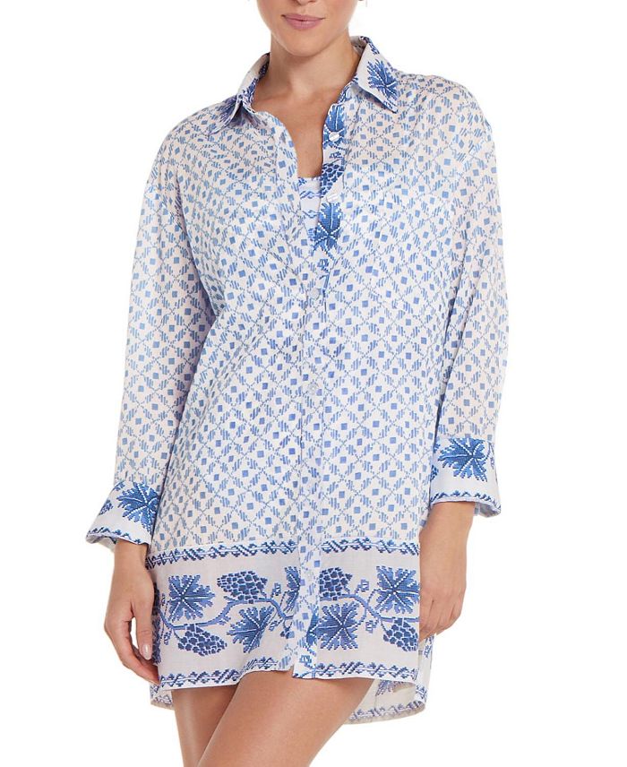 Платье-рубашка Marie с воротником и застежкой на пуговицы Hermoza, синий
Платье-рубашка Marie с воротником и застежкой на пуговицы Hermoza, синий