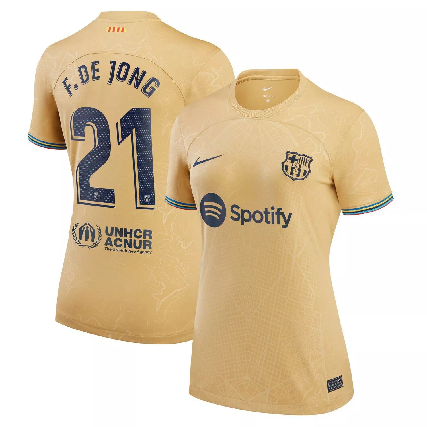 Женская выездная майка Nike Frenkie de Jong Yellow Barcelona 2022/23 Replica Player Nike
Женская выездная майка Nike Frenkie de Jong Yellow Barcelona 2022/23 Replica Player Nike