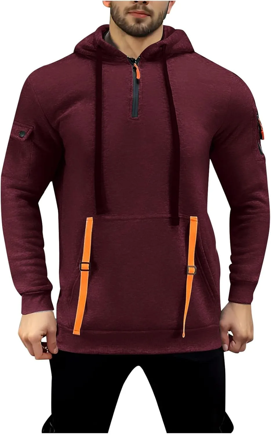 Мужской худи 1/4 молнии с карманами AGWOLF
Мужской худи 1/4 молнии с карманами AGWOLF