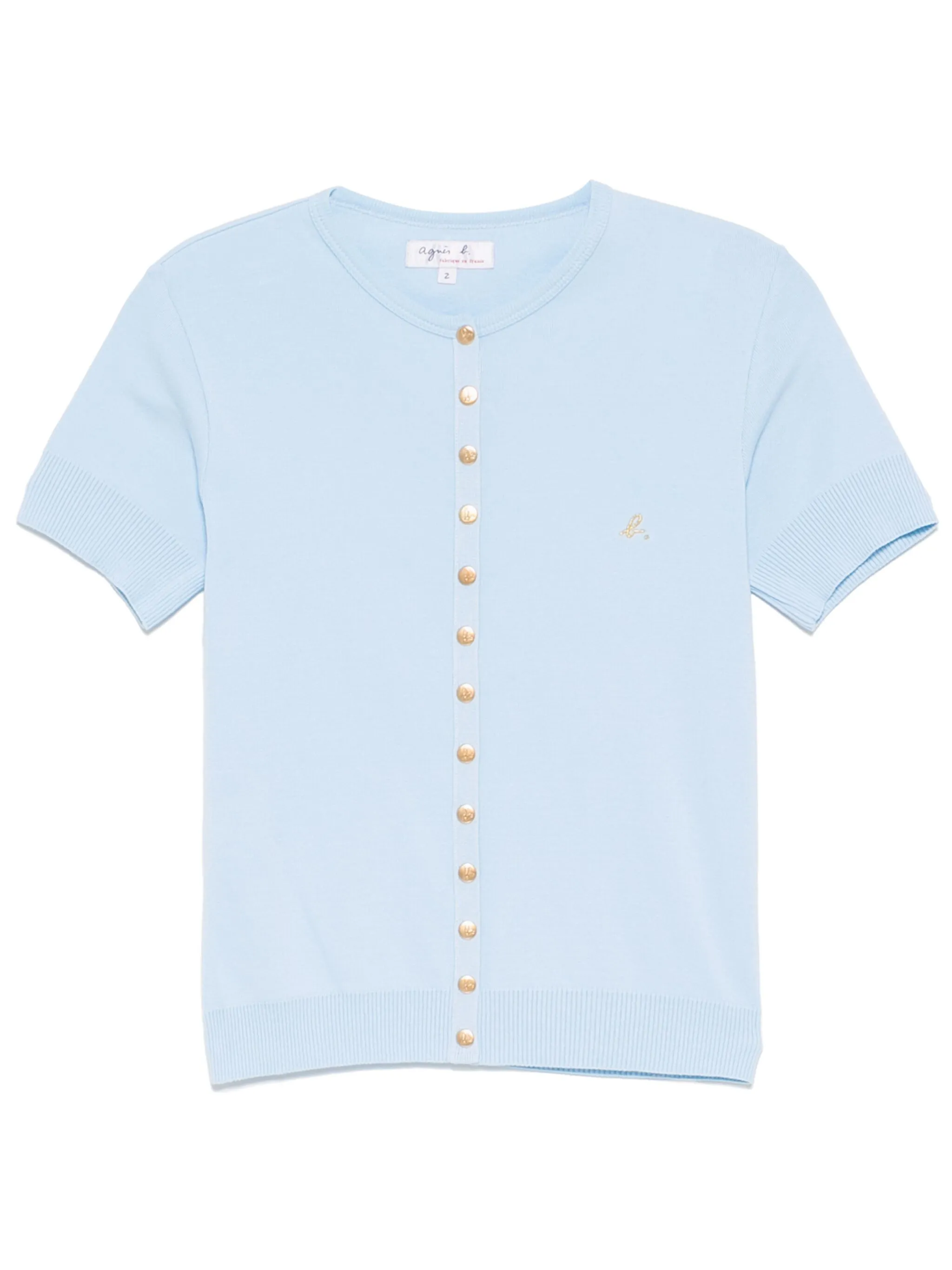 Кардиган с вышитым логотипом Agnès B., синий
Кардиган с вышитым логотипом Agnès B., синий