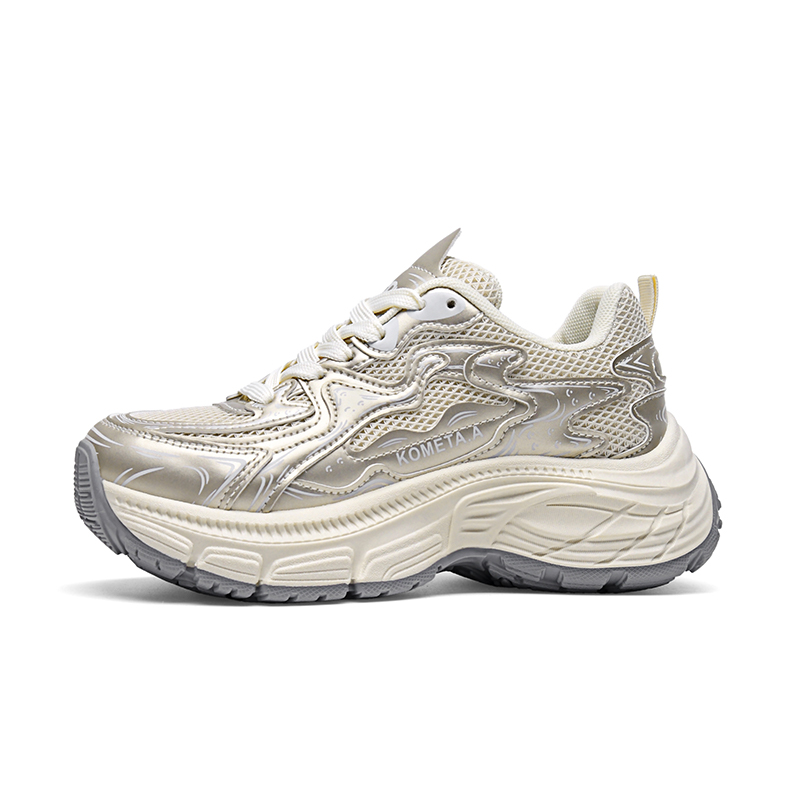 Устойчивые к скольжению и истиранию, увеличивающие рост низкие массивные кроссовки Unisex KOMETA.A, белый золотой
Устойчивые к скольжению и истиранию, увеличивающие рост низкие массивные кроссовки Unisex KOMETA.A, белый золотой