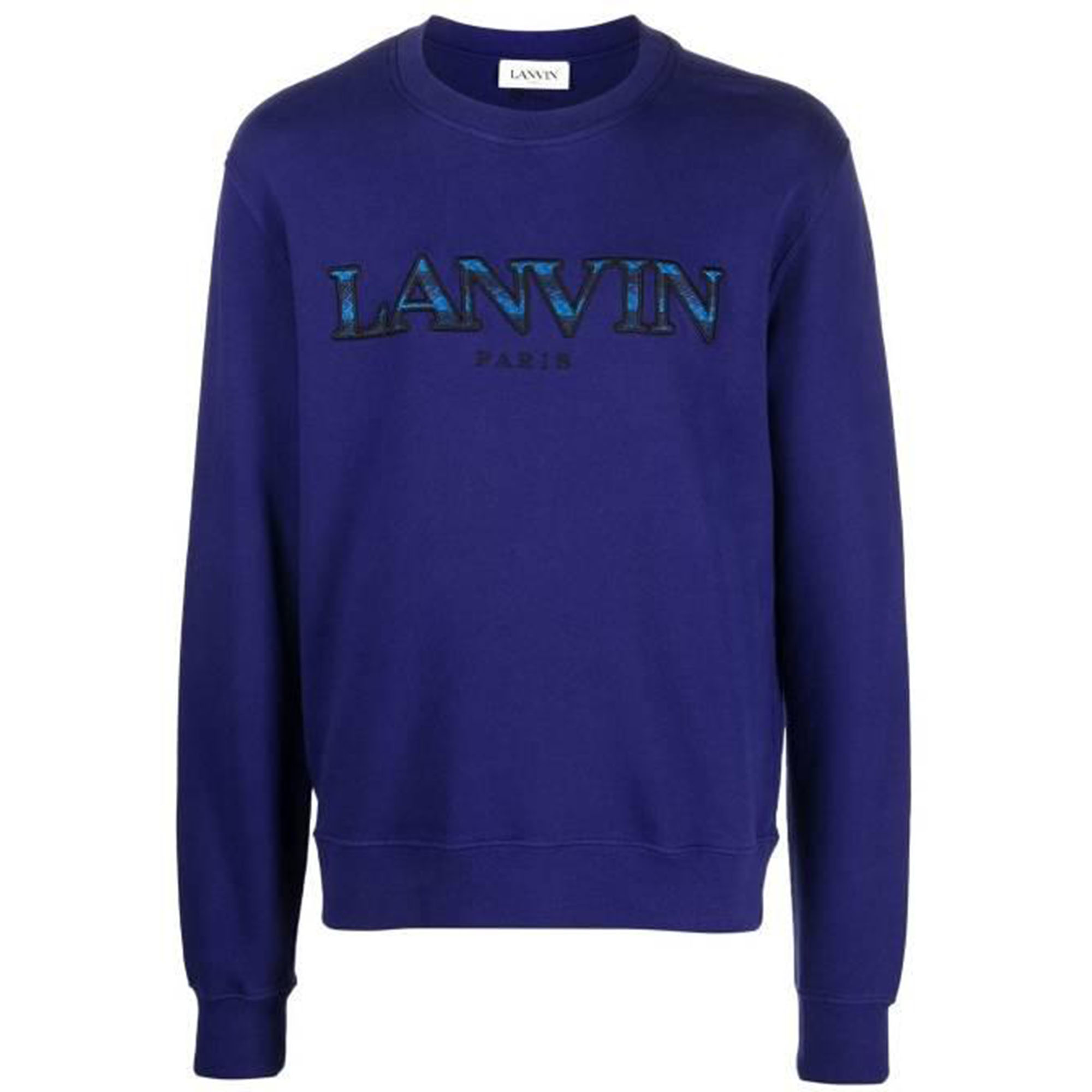 Свитшот с вышитым логотипом Lanvin, синий
Свитшот с вышитым логотипом Lanvin, синий