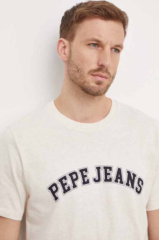 Хлопковая футболка CLEMENT Pepe Jeans, бежевый
Хлопковая футболка CLEMENT Pepe Jeans, бежевый