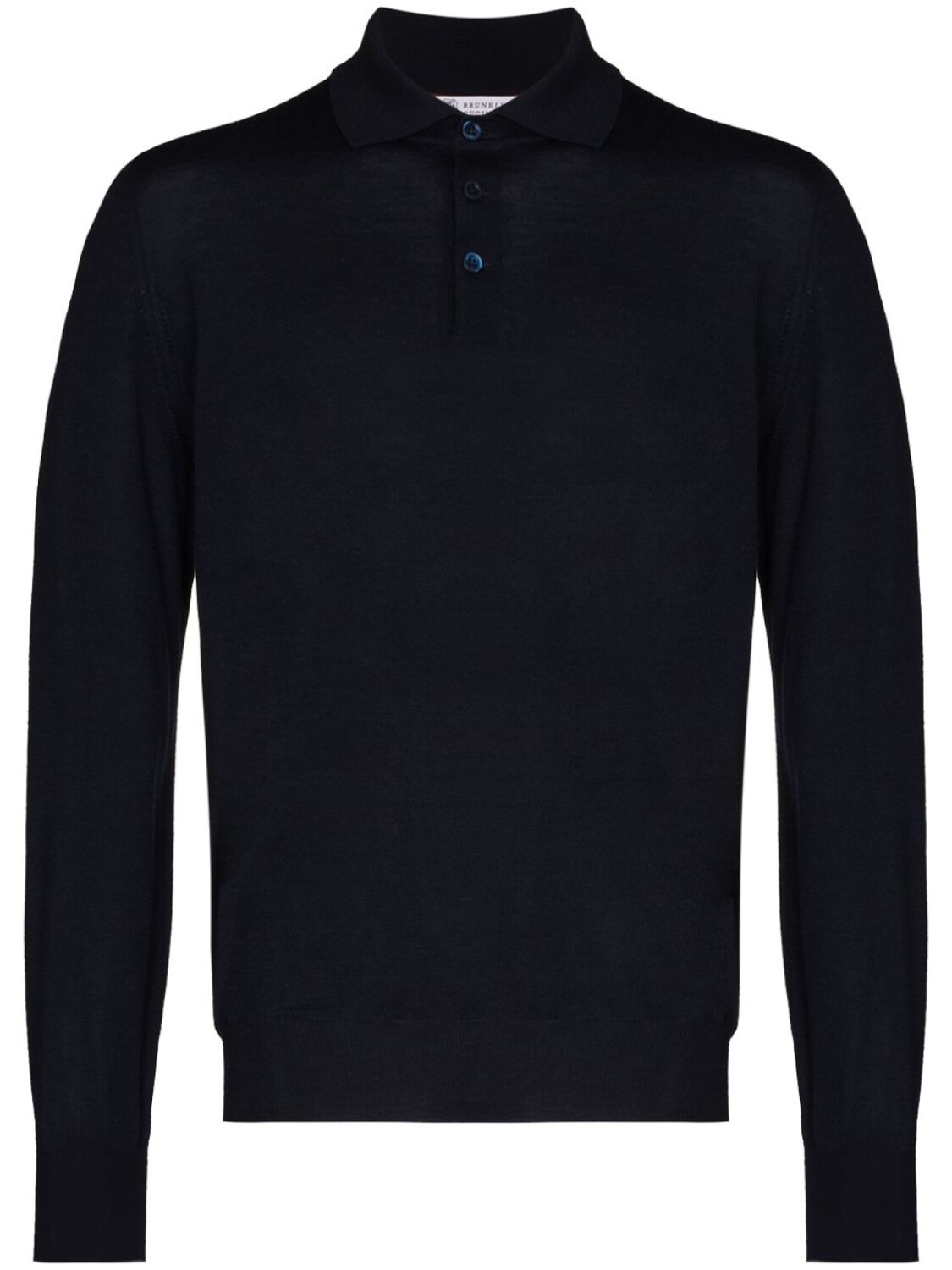 Трикотажная рубашка поло с длинными рукавами Brunello Cucinelli, синий
Трикотажная рубашка поло с длинными рукавами Brunello Cucinelli, синий
