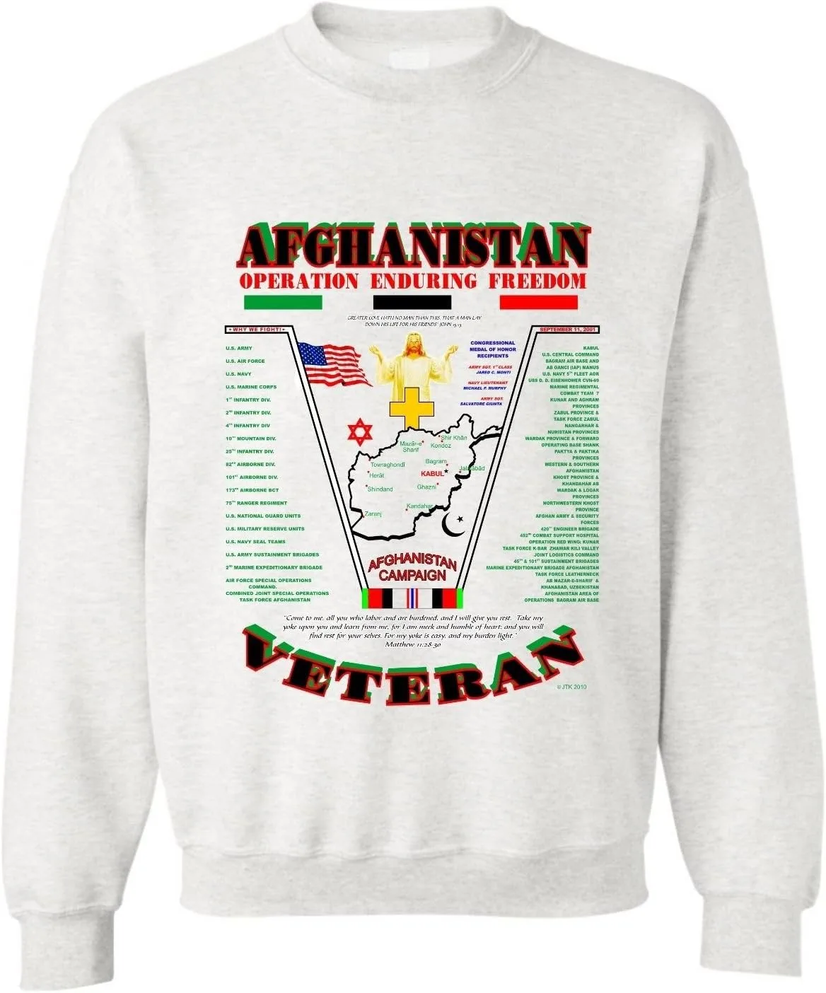 Толстовка Afghanistan WAR Veteran Operation Enduring Freedom JTK AMERICANA
Толстовка Afghanistan WAR Veteran Operation Enduring Freedom JTK AMERICANA