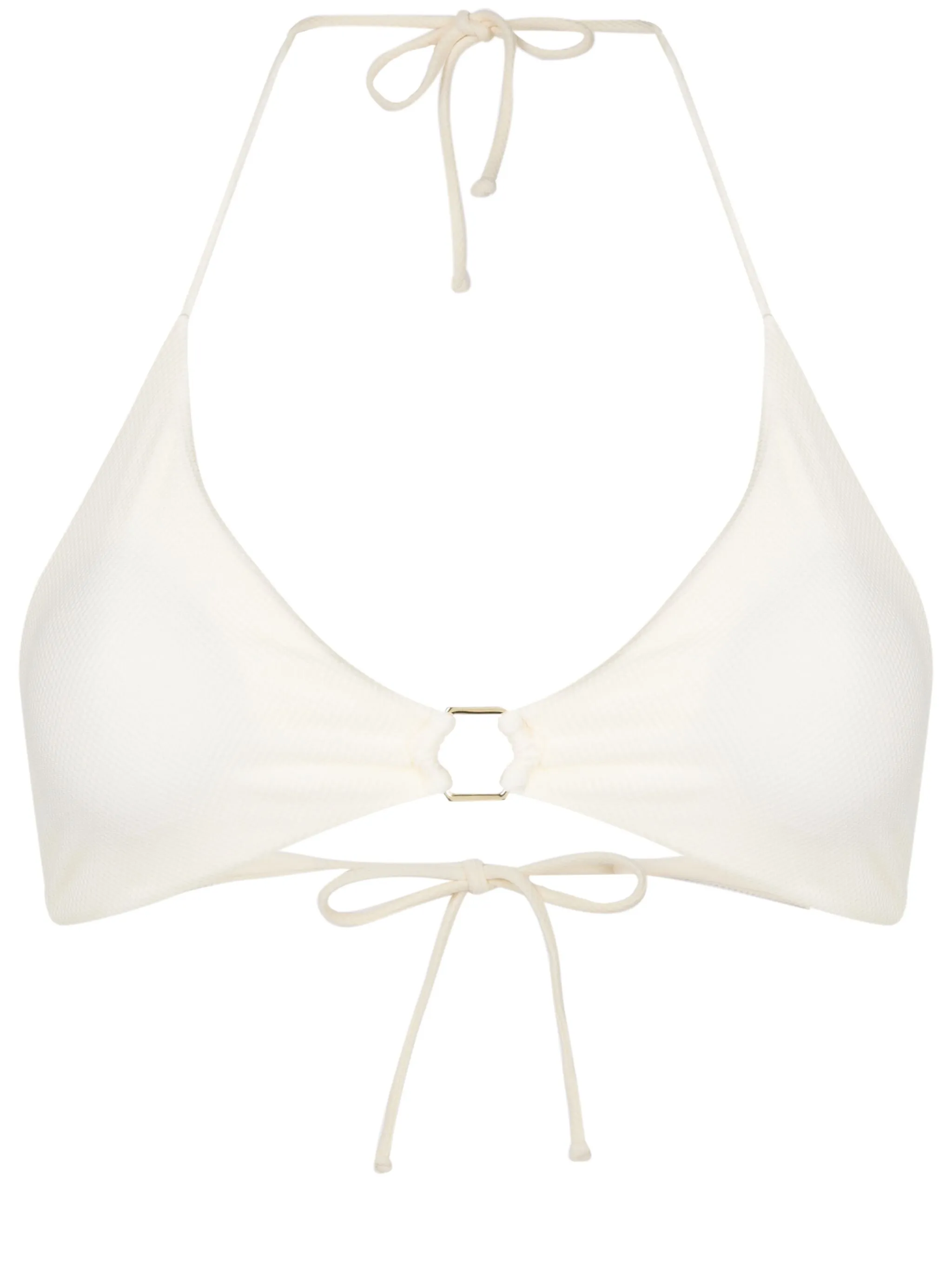 Топ бикини с вырезом халтер и треугольными чашками Lenny Niemeyer, белый
Топ бикини с вырезом халтер и треугольными чашками Lenny Niemeyer, белый