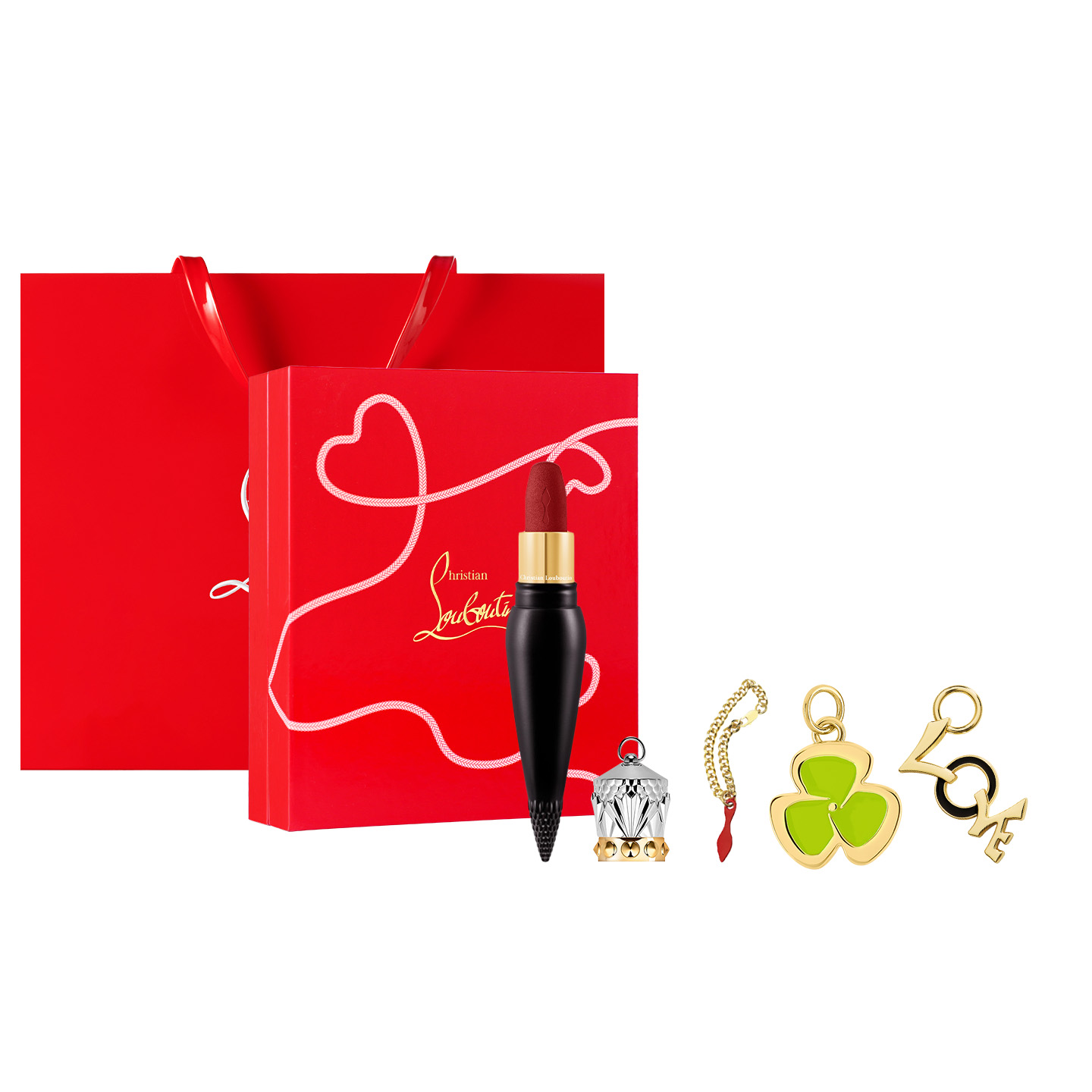 Christian Louboutin Набор для макияжа CL Black Tube Carrot Diced Lipstick: легко растушевывается, стойкая, 3,8 г + 2 мл (2 пробника парфюма) + коробка + фирменный пакет
Christian Louboutin Набор для макияжа CL Black Tube Carrot Diced Lipstick: легко растушевывается, стойкая, 3,8 г + 2 мл (2 пробника парфюма) + коробка + фирменный пакет