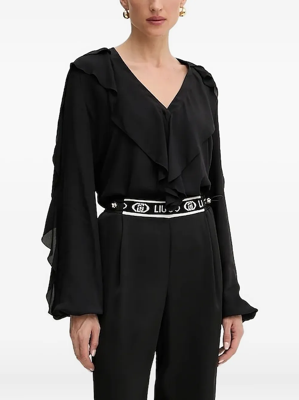 Топ с рюшами LIU JO, черный
Топ с рюшами LIU JO, черный