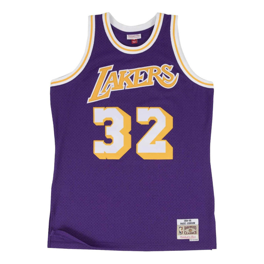Джерси Mitchell & Ness NBA Swingman Jersey Magic Johnson Los Angeles Lakers 84-85 'Purple Gold', фиолетовый
Джерси Mitchell & Ness NBA Swingman Jersey Magic Johnson Los Angeles Lakers 84-85 'Purple Gold', фиолетовый