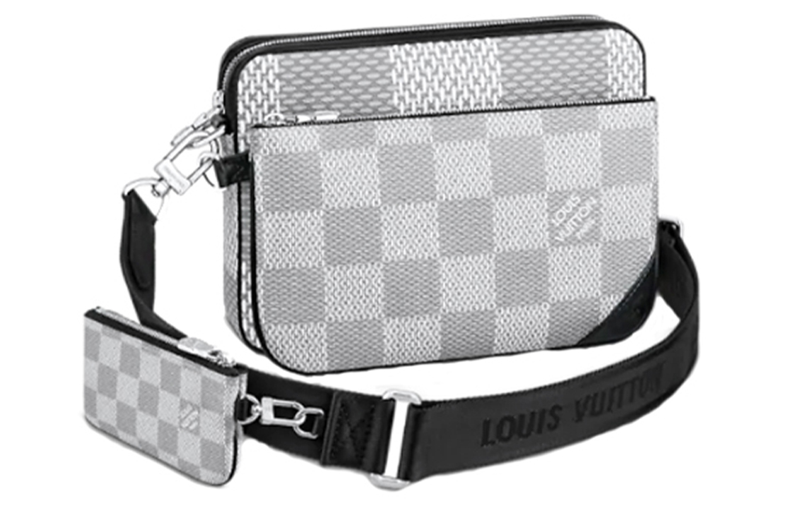 Трехсторонняя мужская сумка-мессенджер, наплечная и кроссбоди из прорезиненного холста среднего размера светло-серого цвета LOUIS VUITTON
Трехсторонняя мужская сумка-мессенджер, наплечная и кроссбоди из прорезиненного холста среднего размера светло-серого цвета LOUIS VUITTON