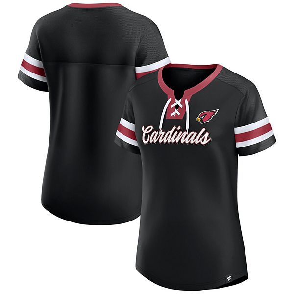 Женская черная футболка Arizona Cardinals Original State на шнуровке Fanatics
Женская черная футболка Arizona Cardinals Original State на шнуровке Fanatics