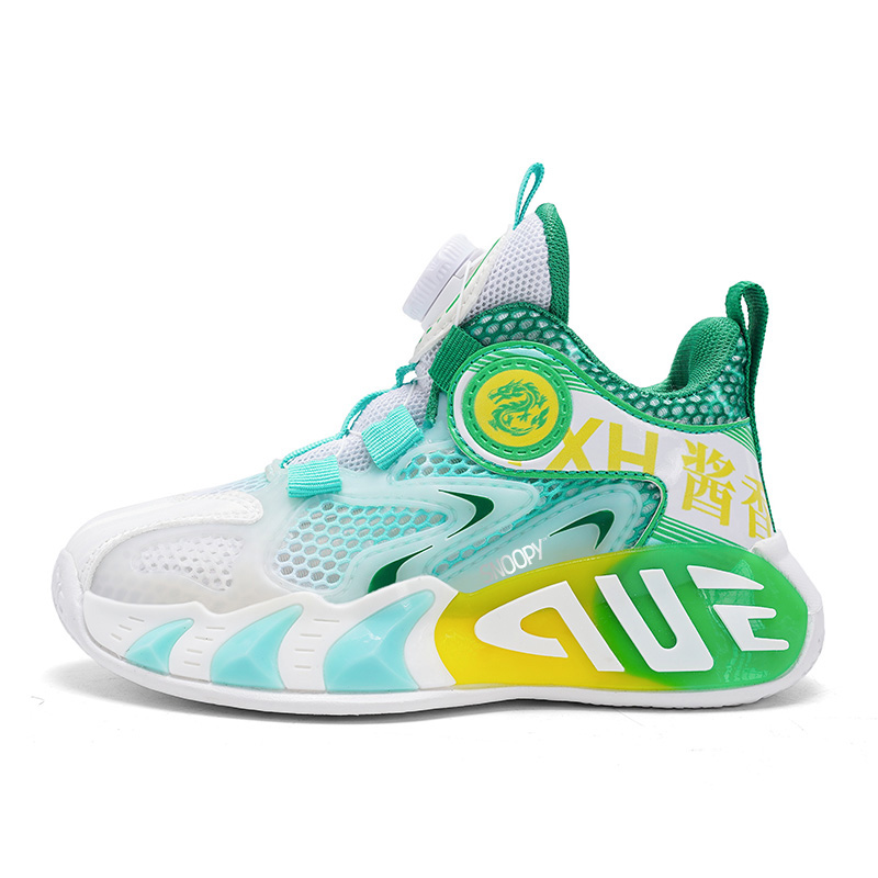 Баскетбольные кроссовки для детей с амортизацией, износостойкими, дышащими, нескользящими SNOOPY, зеленый 
Баскетбольные кроссовки для детей с амортизацией, износостойкими, дышащими, нескользящими SNOOPY, зеленый