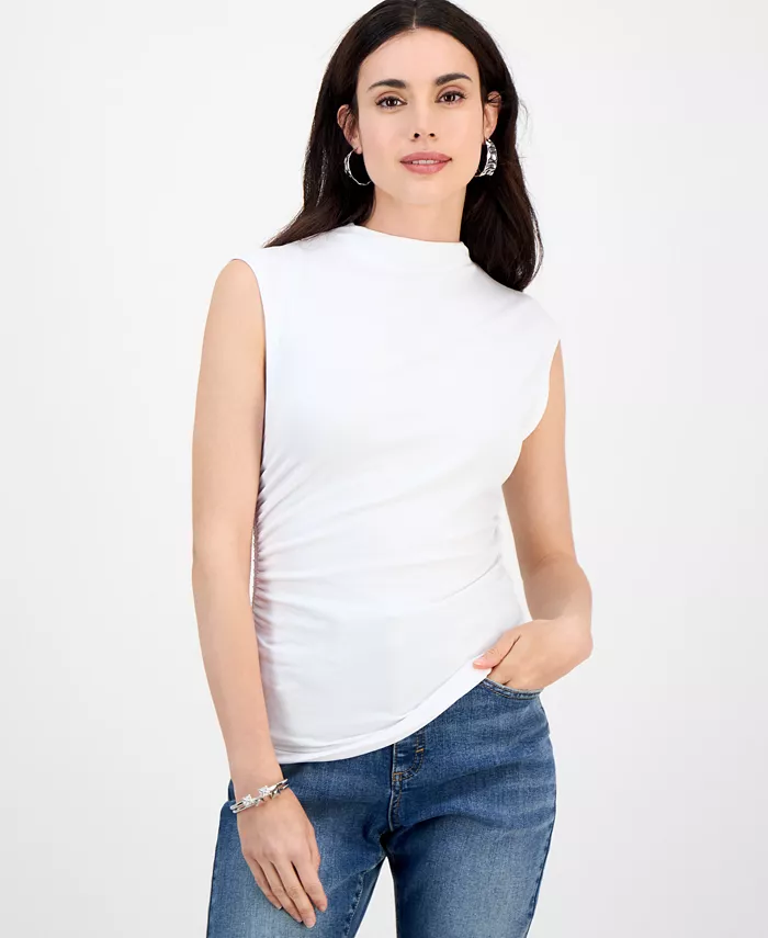 Топ с высоким воротником и боковыми складками Petite I.N.C. International Concepts, белый
Топ с высоким воротником и боковыми складками Petite I.N.C. International Concepts, белый