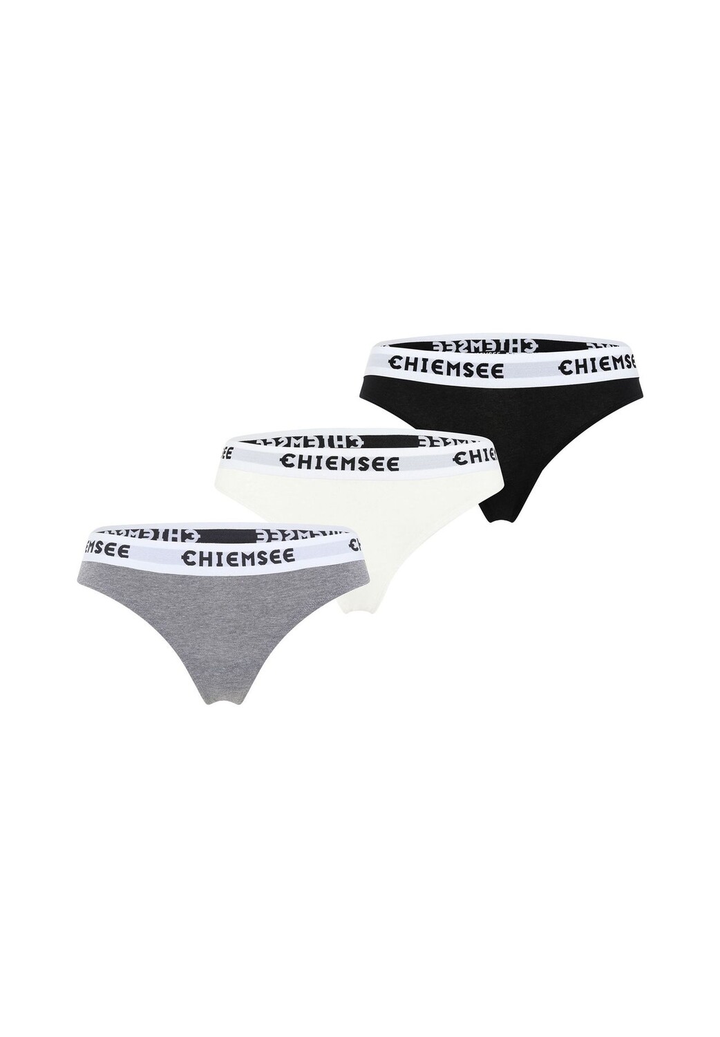 Стринги в упаковке по три штуки с этикеткой на поясе CHIEMSEE, цвет Black Medium Grey
Стринги в упаковке по три штуки с этикеткой на поясе CHIEMSEE, цвет Black Medium Grey