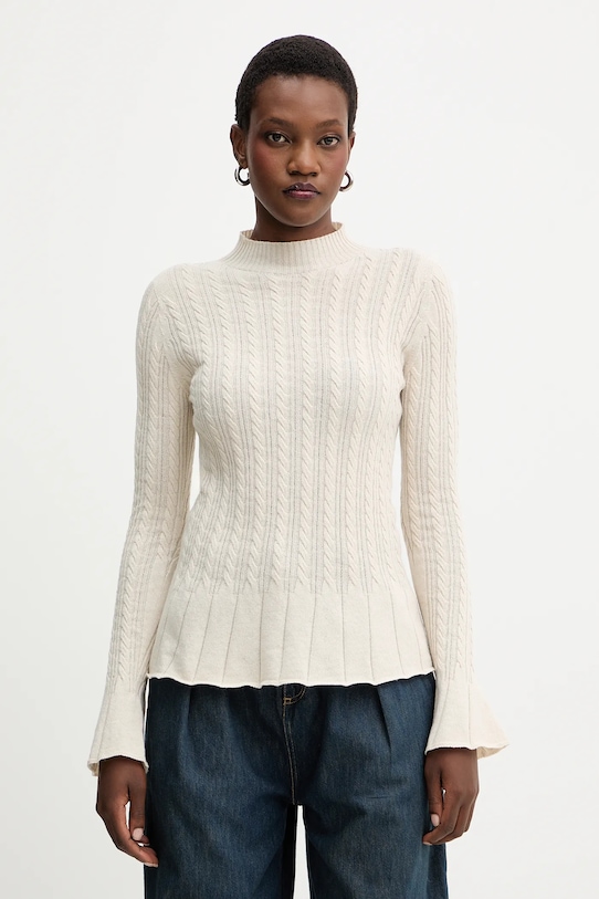 Шерстяной свитер Twinset, бежевый
Шерстяной свитер Twinset, бежевый