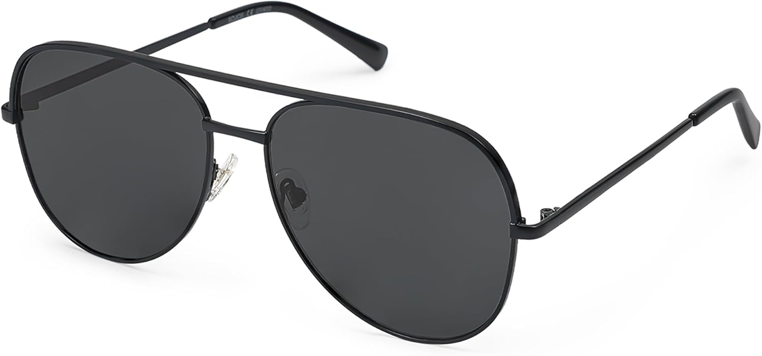 Солнцезащитные очки-авиаторы SOJOS большого размера для женщин и мужчин, классические модные очки-авиаторы с защитой от УФ-излучения UV400 SJ1220, Black Frame/Black Bar/Grey Lenses
Солнцезащитные очки-авиаторы SOJOS большого размера для женщин и мужчин, классические модные очки-авиаторы с защитой от УФ-излучения UV400 SJ1220, Black Frame/Black Bar/Grey Lenses