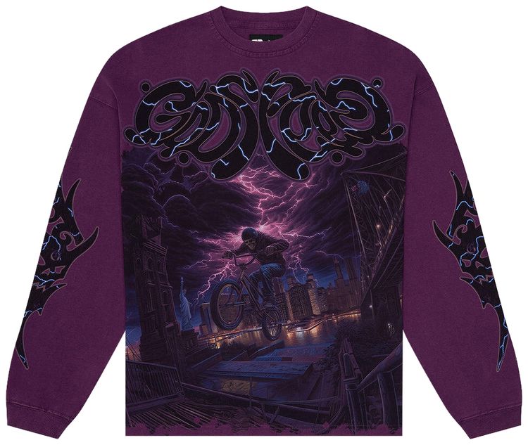 Футболка с длинными рукавами Godspeed BMX, фиолетовая
Футболка с длинными рукавами Godspeed BMX, фиолетовая