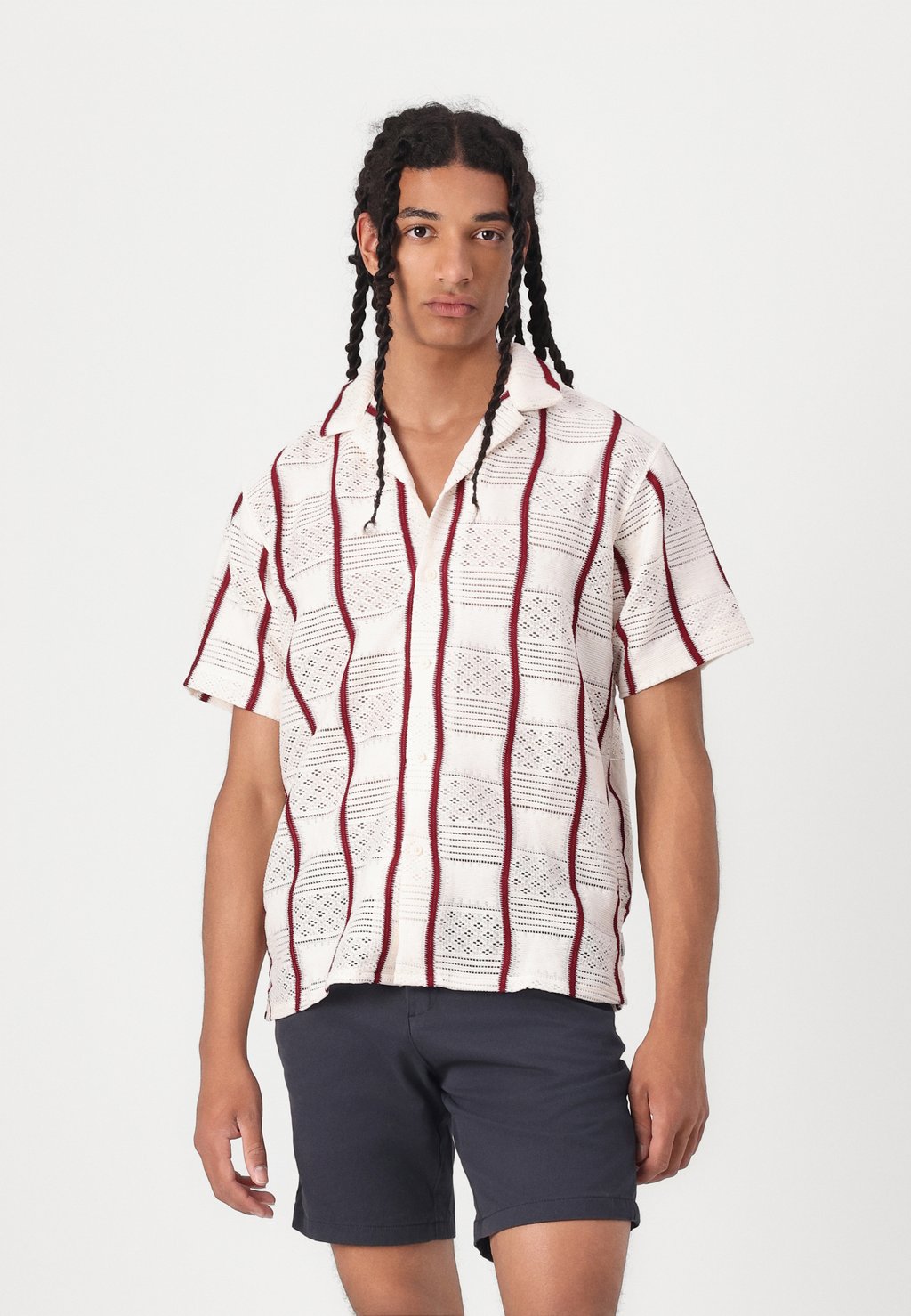 Рубашка JORDIA STRIPE RESORT SHIRT Jack & Jones, кремовый 
Рубашка JORDIA STRIPE RESORT SHIRT Jack & Jones, кремовый