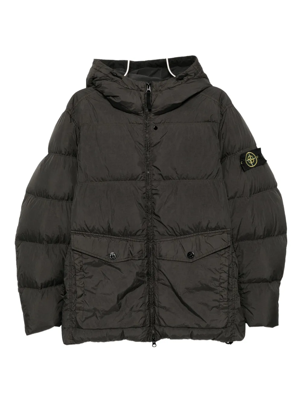 Куртка-пуховик с капюшоном и нашивкой-логотипом YVES SALOMON, серый
Куртка-пуховик с капюшоном и нашивкой-логотипом YVES SALOMON, серый