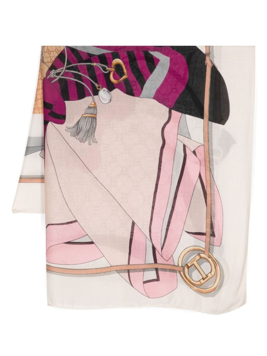 TWINSET шарф с микс-принтом, нейтральный цвет
TWINSET шарф с микс-принтом, нейтральный цвет