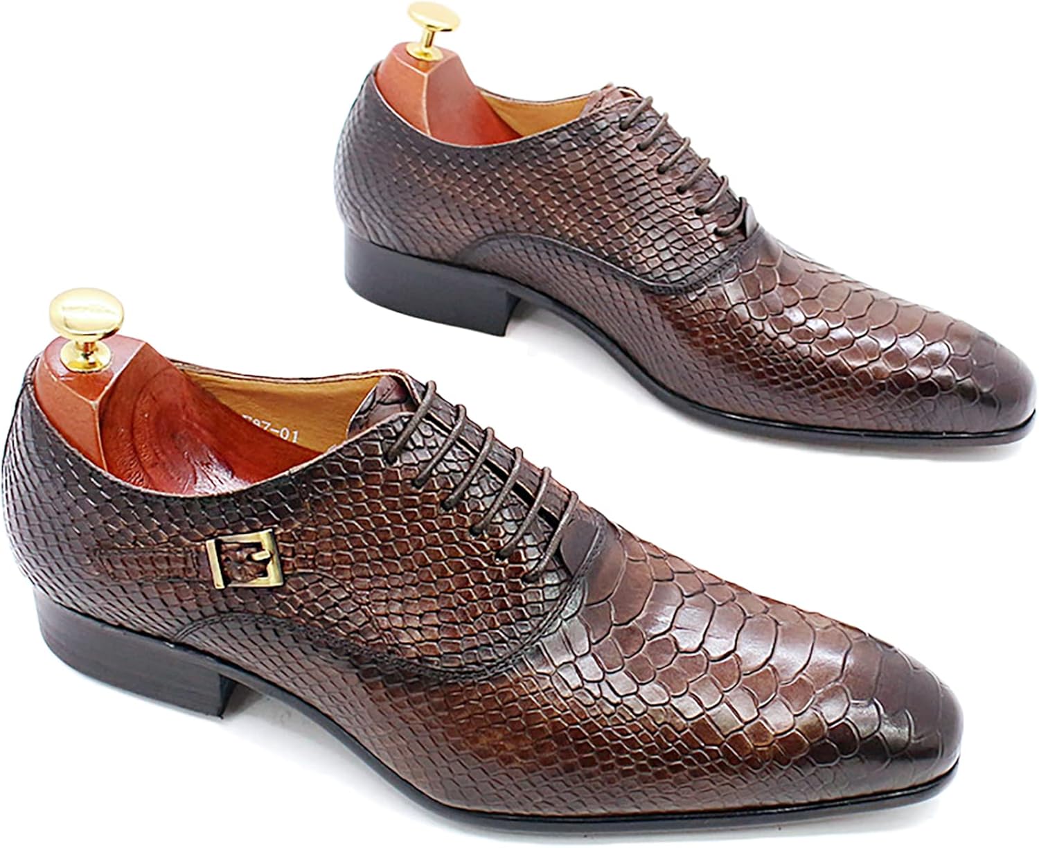 Мужские кожаные дерби на шнуровке, винтажные оксфорды, офисные формальные свадебные туфли с тиснением под кожу змеи, коричневые, размер 38 Generic
Мужские кожаные дерби на шнуровке, винтажные оксфорды, офисные формальные свадебные туфли с тиснением под кожу змеи, коричневые, размер 38 Generic