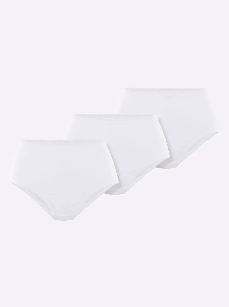 Трусики на талии (3 шт.) Wäschepur, белый
Трусики на талии (3 шт.) Wäschepur, белый